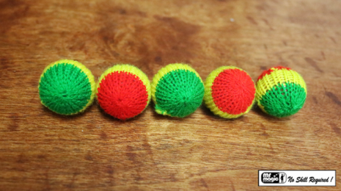 Crochet 5 Ball combo Set (1"/Multi Color) by Mr. Magic - Set di palline in maglia