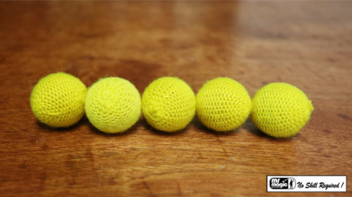 Crochet 5 Ball combo Set (1"/Yellow) by Mr. Magic - Set di palline in maglia