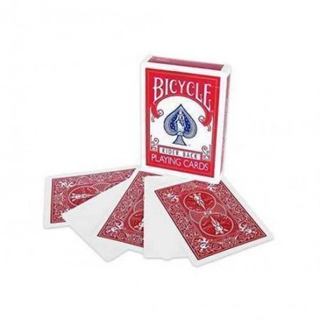 Mazzo Faccia Bianca Bicycle Cards (Red)