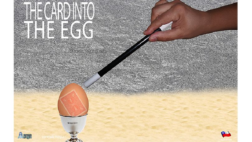 THE CARD INTO THE EGG (Gimmicks and Online Instructions) by Alan Alfredo Marchese - Trick