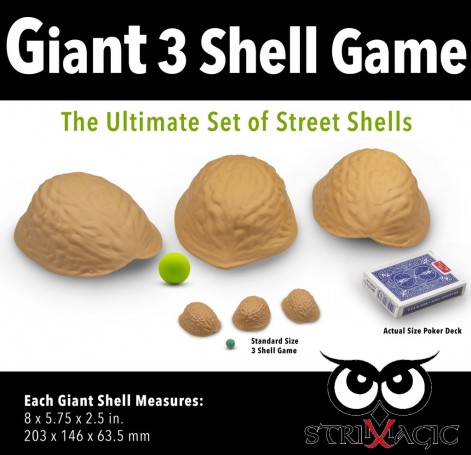 Giant Three Shell Game with Green Ball
