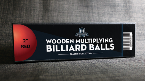 Wooden Billiard Balls (2" Red) by Classic Collections - Trick
