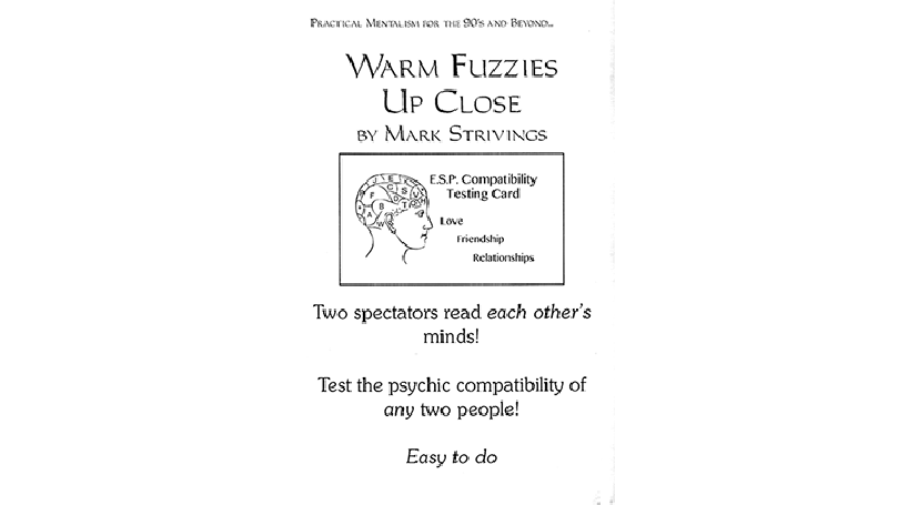 Warm Fuzzies Up Close by Mark Strivings - Trick con carte ESP