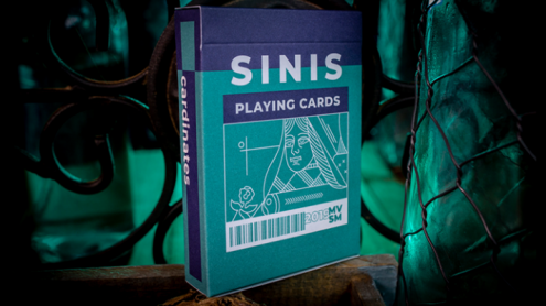 Sinis (Turquoise) Playing Cards by Marc Ventosa