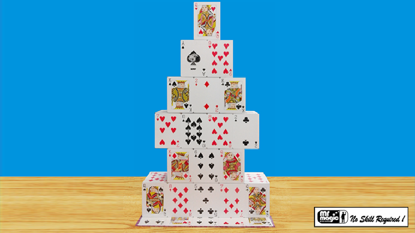 RISING CARD CASTLE by Mr. Magic - Castello di carte