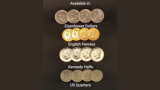Symphony Coins (US Quarter) Gimmicks and Online Instructions by RPR Magic Innovations - Trick