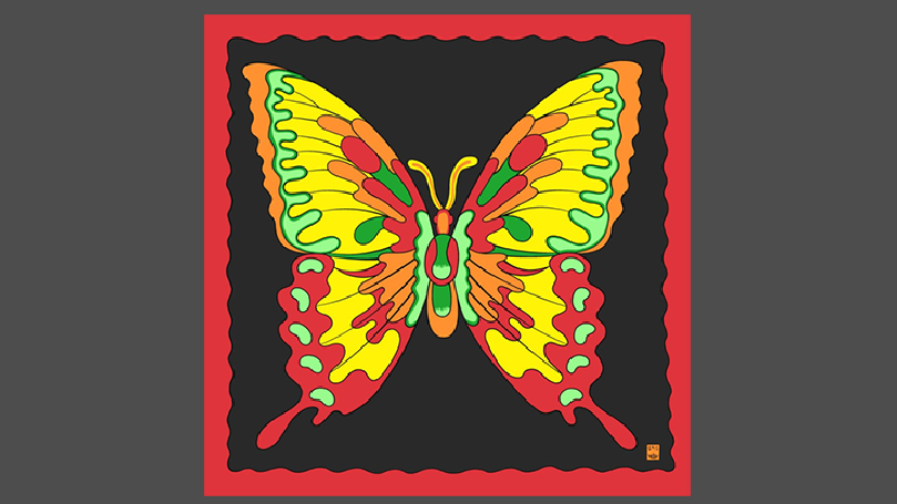 Rice Symphony Silk 36" (Butterfly) by Silk King Studios - Trick