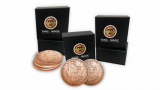 Copper Morgan Expanded Shell plus 4 four Regular Coins (Gimmicks and Online Instructions) by Tango Magic - Conchiglia