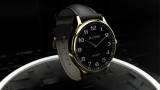Infinity Watch V3 - Gold Case Black Dial / STD Version (Gimmick and Online Instructions) by Bluether Magic - Trick