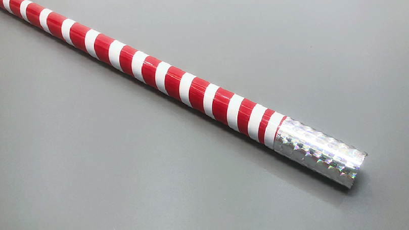 The Ultra Cane (Appearing / Metal) Red/ White Stripe by Bond Lee - bastone da apparizione