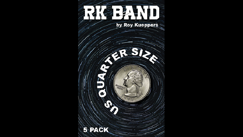 RK Bands Quarter Dollar Size For Flipper coins (5 per package) - Trick