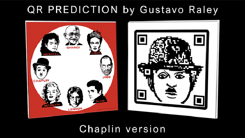 QR PREDICTION CHAPLIN (Gimmicks and Online Instructions) by Gustavo Raley - Trick