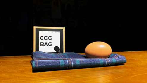 EGG BAG BLUE PLAID by Bacon Magic - sacchetto dell'uovo