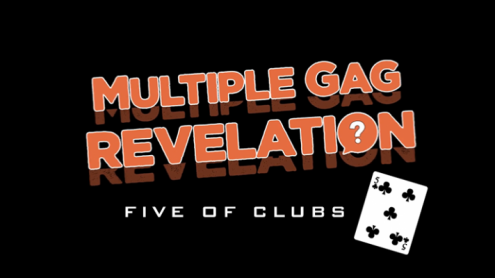MULTIPLE GAG PREDICTION FIVE OF CLUBS by MAGIC AND TRICK DEFMA - Trick