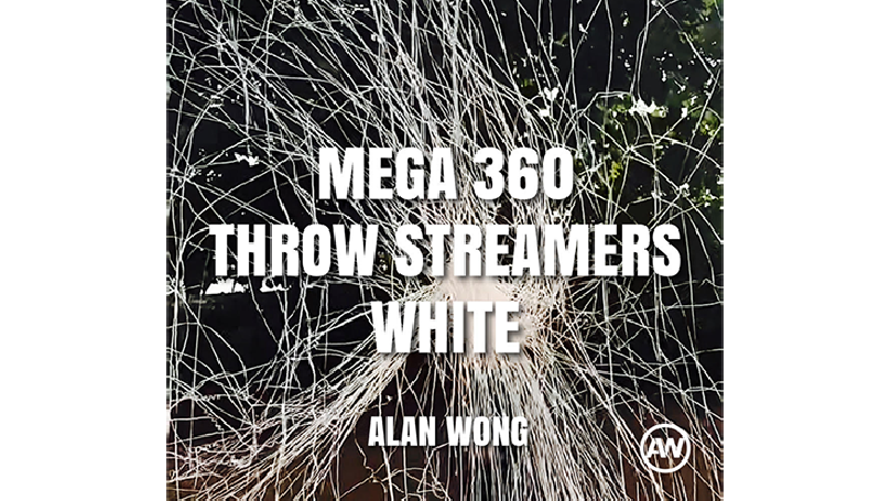 MEGA 360 Throw Streamers WHITE by Alan Wong - Trick
