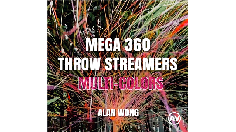 MEGA 360 Throw Streamers MULTI COLOR by Alan Wong - Trick