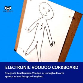 Electronic Voodoo Corkboard Magic by Hatiro - Bambola Voodoo elettronica in disegno