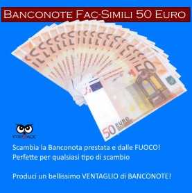 fac simile 50 euro banknotes (12 pcs)