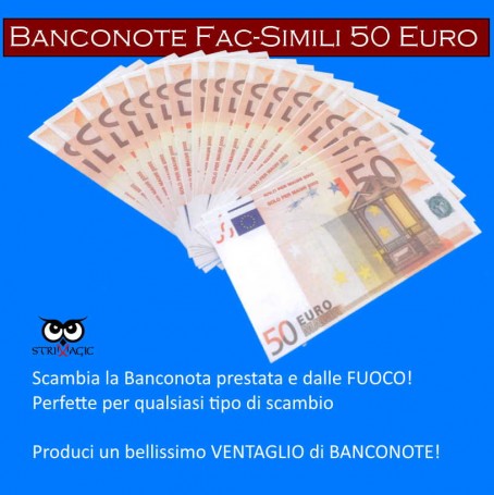 Banconote 50 Euro Fac Simile per scambi - (12 pezzi)