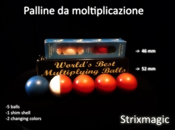 Palline da manipolazione 46 mm (set da 5 palle + shell)