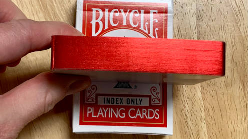 Gilded Red Bicycle Solo Indici Playing Cards