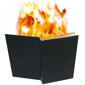 Libro in fiamme con Pagine da sfogliare (fiamme su due lati)