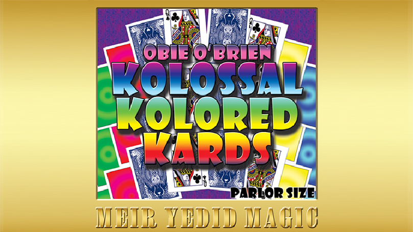 Obie O'Brien Kolossal Kolor Cards Parlor Size (Gimmicks and Online Instructions) - Trick