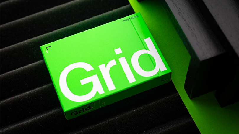Grid Series Four- Typographic Playing Cards