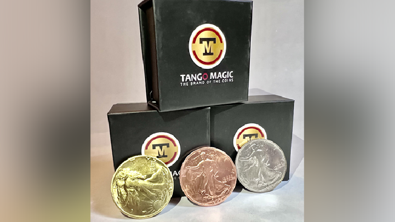 Follow the Silver Walking Liberty (Gimmicks and Online Instructions) by Tango - Trick
