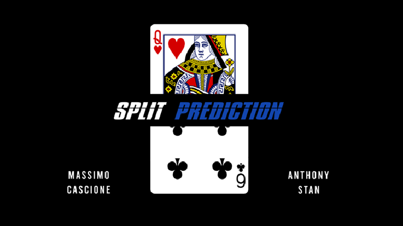 Split Prediction Blue (Gimmicks and online instructions) by Massimo Cascione & Anthony Stan - Trick