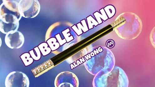 BUBBLE WAND (Gimmick and Online Instructions) by Alan Wong - Bolle di sapone dalla Bacchetta