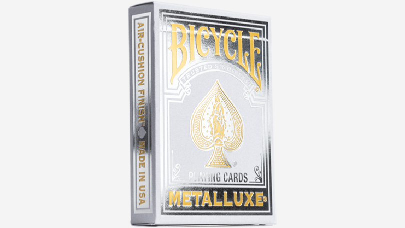 Bicycle Metalluxe Silver Playing Cards by US Playing Card Co.