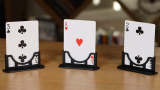 Three Cards Monte Stand RED (Gimmicks and Online Instruction) by Jeki Yoo - gioco delle tre carte