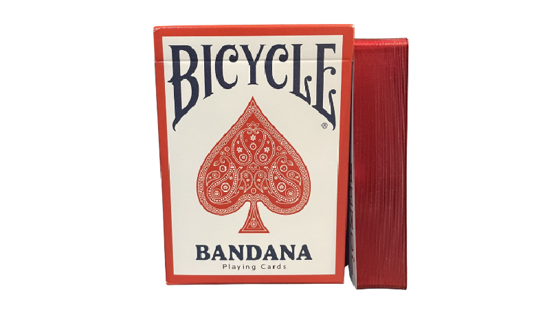 Gilded Bicycle Bandana (Red) Playing Cards