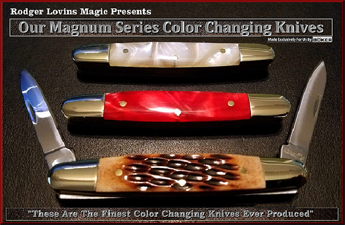 Magnum Color Changing Knife Set by Rodger Lovins - coltellini