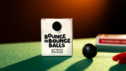 Bounce no Bounce Balls BLACK by Murphy's Magic - palline