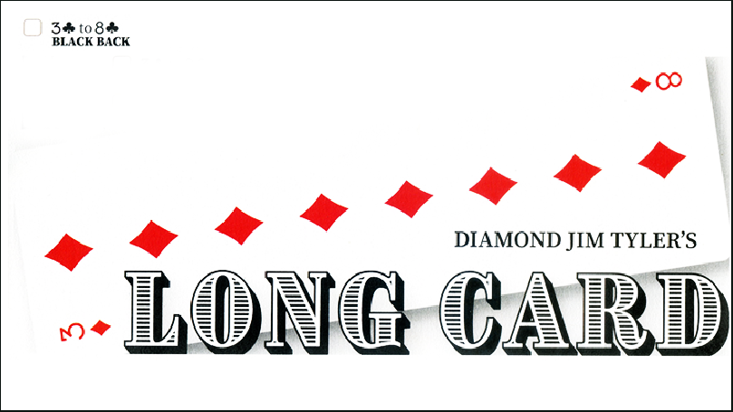 Long Card (Black) by Diamond Jim Tyler