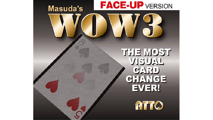 WOW 3 Face-Up (Gimmick and Online Instructions) by Katsuya Masuda