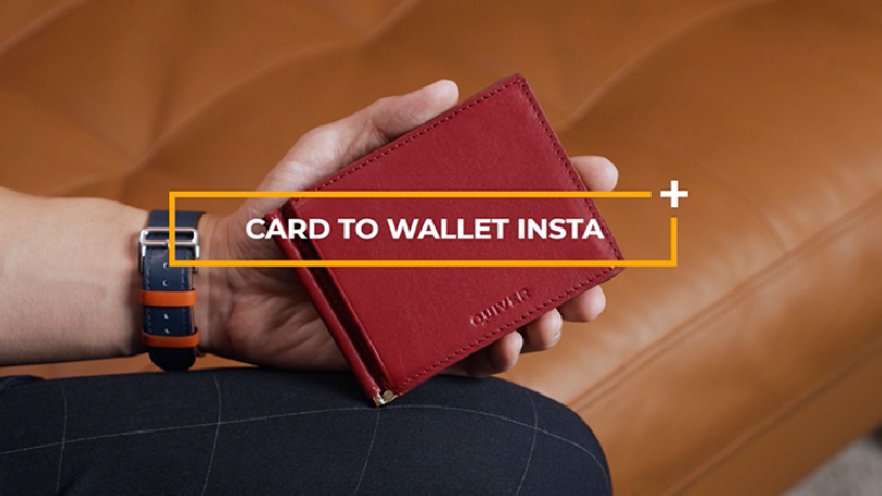 Modern Card to Wallet Insta (Red) by Quiver