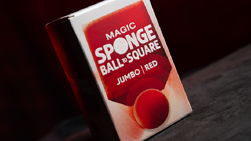 Magic Sponge Ball to Square JUMBO RED by Murphy's Magic