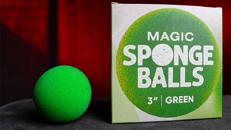 Magic Sponge Balls 4PK GREEN 3" by Murphy's Magic