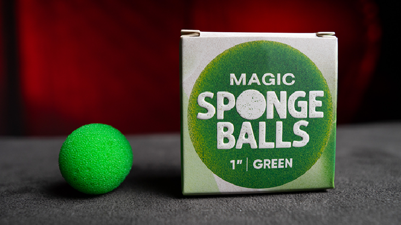 Magic Sponge Balls 4PK GREEN 1" by Murphy's Magic