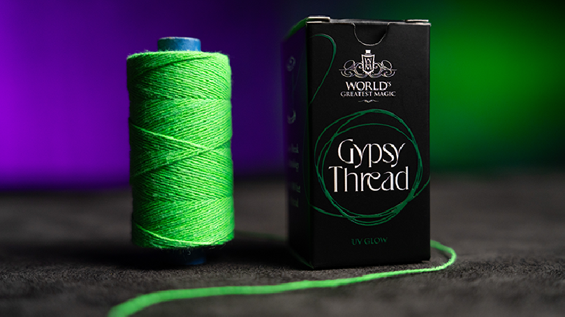 WGM UV GLOW GYPSY THREAD GREEN REFILL SPOOL by Murphy's Magic  - Trick