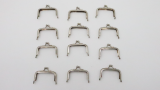 Purse Frames (Silver, 12 in one pack) Goshman