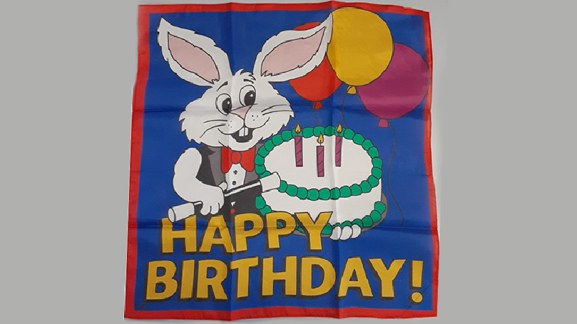 Foulard Happy Birthday Silk (36 in) by Ginn and Goshman
