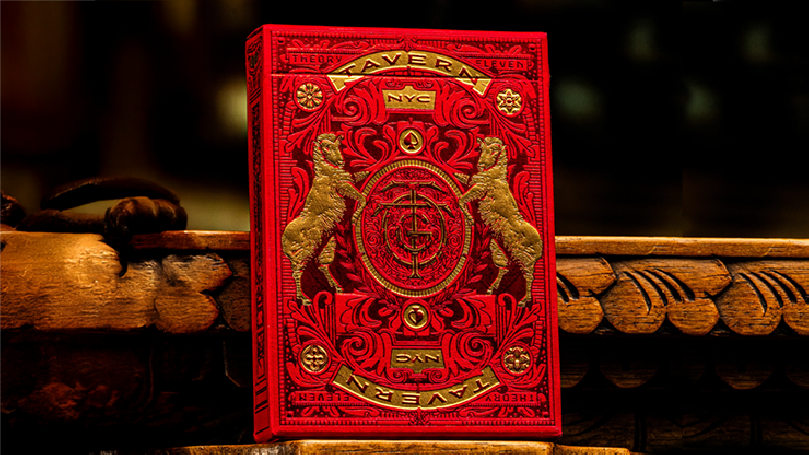 Tavern on the Green: Red Edition Playing Cards by theory11