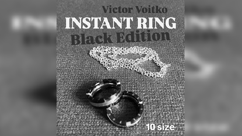 Instant Ring (silver/black, Size 10) by Viktor Voitko