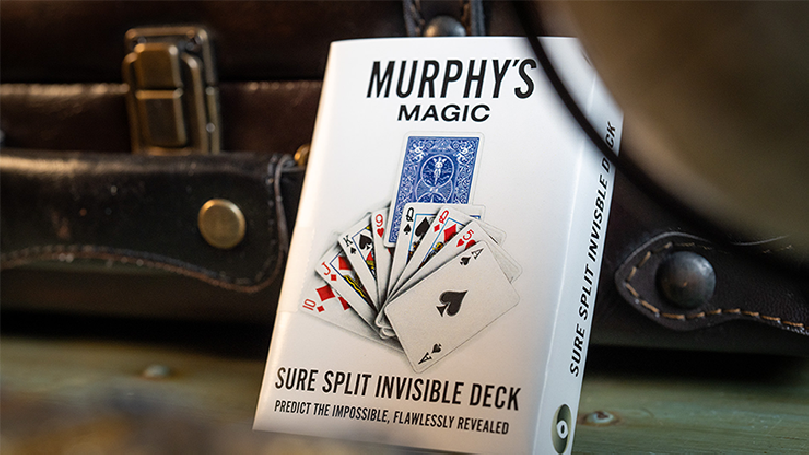 SURE SPLIT Invisible Deck Bicycle (Blue) by Murphy's Magic