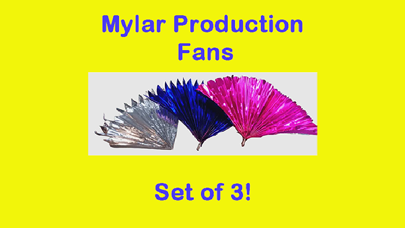 Mylar Production Fans (Set of 3)