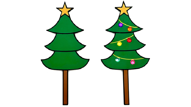 Christmas Tree Paddle Set by HP Creations & Ed Alonzo